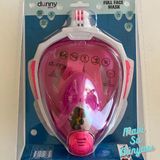 Full Face Maske Şnorkel Set Takımı Pembe Renk S/M - Mavi Su Dünyası