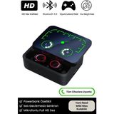 Full Hd Stereo Ses Mikrofonlu Powerbanklı Gaming Oyuncu 5.3 Bluetooth M90 Max Kablosuz Kulaklık - Siyah