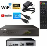 Full Hd Uydu Alıcı Kasalı Scartlı Free Ip Tv Wifi Youtube Pokesat S2000 - Siyah