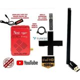 Full Hd Uydu ve Wifi Alıcısı Seti – Yeni Model, Kırmızı Renk - Açık Gri