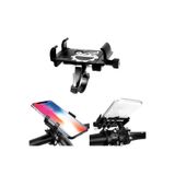 Full Metal Paslanmaz Gidon Telefon Tutucu Bisiklet Motosiklet Scooter Dağ Bisikleti+LED Çakar HEDİYE
