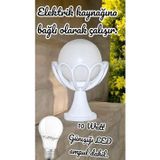 Full Reyon 10 Watt Günışığı Led Ampul Dahil, Bahçe Duvar Aydınlatma Apliği, Set Üstü Dekoratif Aplik, Armatür