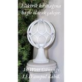 Full Reyon 10 Watt Günışığı Led Ampul Dahil, Bahçe, Teras Duvar Aydınlatma Apliği, Set Üstü Dekoratif Aplik