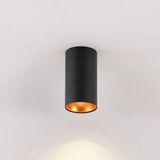 Full Reyon 10 X 6 Cm Metal Kasa 7 Watt Amber Işık Gu10 Duy Sıva Üstü Tavan Armatürü Modern Metal Tavan Aplik