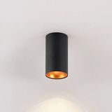 Full Reyon 10 x 6 cm Metal Kasa 7 Watt Günışığı GU10 Duy Sıva Üstü Tavan Armatür Dekoratif Metal Tavan Aplik - Siyah