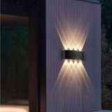 Full Reyon 12 Watt 8 Mercekli Dekoratif Işık Süzmeli Led Aplik, Modern Led Armatür İç Ve Dış Mekan Aplik