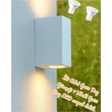 Full Reyon 14 Watt Beyaz Kasa Gün Işığı Çift Yönlü İç Ve Dış Mekan Armatür, Bahçe Duvar Aydınlatma Apliği