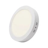 Full Reyon 18 Watt Yuvarlak Beyaz Metal Kasa 3200 Kelvin Ultra Kaliteli Sıva Üstü LED Tavan Armatürü, LED Panel - 3200K - Gün Işığı