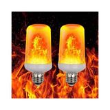 Full Reyon 2 Adet 3 Işık Modlu, Alev Efektli, 5 Watt, E27 Duy LED Ampul, Alev Efektli Çok Kaliteli LED Ampul - Amber - 1 - 10 W