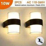Full Reyon 2 Adet Elektrikle Çalışır, 10 Watt Günışığı Alüminyum Kasa Dış Ve İç Mekan Led Aplik Modern Aplik
