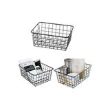 Full Reyon 2 Adet Metal Organizer Sepet Mutfak Banyo İçin Kullanışlı Düzenleyici