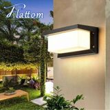 Full Reyon 3000K Günışığı 18 Watt Bahçe Duvar Apliği, Villa Dış Cephe Aplik, Kapı Giriş Aplik, Modern Led Aplik