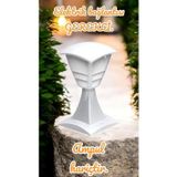 Full Reyon 32 Cm, E27 Duylu Beyaz Renk Dekoratif Set Üstü Armatür, Bahçe, Balkon, Teras, Duvar, Set Üstü Aplik