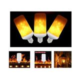 Full Reyon 3'lü Paket 3 Işık Modlu, Alev Efektli 5 Watt, E27 Duy LED Ampul, Alev Efektli Çok Kaliteli LED Ampul - Amber - 1 - 10 W
