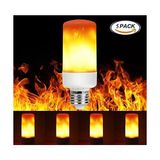 Full Reyon 5'li Paket 3 Işık Modlu, Alev Efektli 5 Watt, E27 Duy LED Ampul, Alev Efektli Çok Kaliteli LED Ampul - Amber - 1 - 10 W