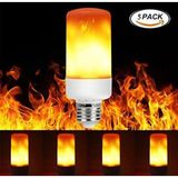 Full Reyon 5'Li Paket 3 Işık Modlu, Alev Efektli 5 Watt, E27 Duy Led Ampul, Alev Efektli Çok Kaliteli Led Ampul
