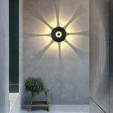 Full Reyon 7 Watt Gün Işığı Ledli Yaprak Işık Desenli Dekoratif İç Ve Dış Mekan Aplik, Modern Tasarım Armatür