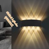 Full Reyon 8 Watt, Ultra Kaliteli, Modern Tasarım, Dekoratif Işık Desenli İç Ve Dış Mekan Aplik, Bahçe Armatürü