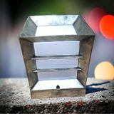 Full Reyon Antik Eskitme, E27 Duy Izgaralı Bahçe Aydınlatma Armatürü, Set Üstü Dekoratif Antik Eskitme Aplik