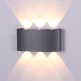 Full Reyon Antrasit Kasa 10 Watt Gün Işığı Iç Dış Mekan Dekoratif Led Aplik