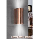 Full Reyon Çift Yönlü Eskitme Kasa Beyaz Işık Ledli Iç Ve Dış Mekan Bahçe Balkon Salon Teras Veranda Apliği