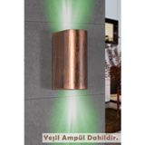 Full Reyon Çift Yönlü Eskitme Kasa Yeşil Işık Ledli Iç Ve Dış Mekan Bahçe Balkon Teras Veranda Apliği