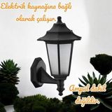 Full Reyon E27 Duy, Elektrikle Çalışır, Dekoratif Bahçe, Balkon, Teras, Kapı Giriş Apliği, Bahçe Duvar Armatürü
