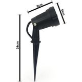 Full Reyon Elektrikle Çalışır, 5 Watt Günışığı Kazıklı Bahçe Armatürü, Çim, Çiçek, Ağaç Aydınlatma Led Armatür