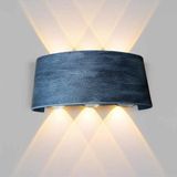 Full Reyon Gümüş Eskitme 10 Watt Günışığı Ledli Dekoratif Işık Süzmeli İç Ve Dış Mekan Led Aplik, Led Armatür
