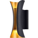 Full Reyon Lugara Plastik Kasa, 10 Watt Gün Işığı Dekoratif LED Aplik, Bahçe, Teras, Villa Dış Cephe Armatürü - 3000K - Günışığı