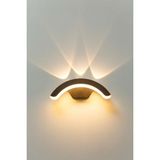 Full Reyon Modern LED Armatür, 12 Watt 3000K Gün Işığı LED Aplik, Bahçe, Balkon, Salon, Teras, Veranda Armatürü - 3000K - Günışığı