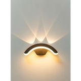 Full Reyon Modern Led Armatür, 12 Watt 3000K Gün Işığı Led Aplik, Bahçe, Balkon, Salon, Teras, Veranda Armatürü