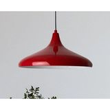 Full Reyon Modern Metal Sarkıt, Salon, Hol, Mutfak Avizesi, Kırmızı Renk Metal Avize, 36 Cm Çapında Metal Avize