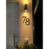 Full Reyon Modern Tasarım Çift Yönlü Iç ve Dış Mekan Aplik, Bahçe, Balkon, Kamelya Teras Aplik (Ampuller Hariç) - Siyah