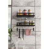 Full Reyon Olea Dekoratif Duvar Rafı Banyo Mutfak Düzenleyici Raf Set Organizer Duvar Rafı Kaktüs Sukulent Rafı