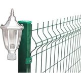 Full Reyon Panel Çim Çit Kare Tabanlı Altıgen Direk Üstü Bahçe Armatürü Beyaz Renk, Bahçe Duvar Çit Üzeri Aplik