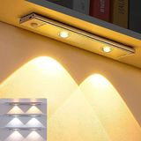Full Reyon Sensörlü, Şarjlı, 3 Işık Renkli, 30 cm Alüminyum Kasa, Işık Desenli, Çok Amaçlı Modern LED Aplik - 3000K - Günışığı