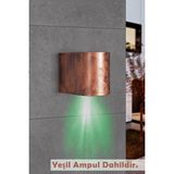 Full Reyon Tek Yönlü Dekoratif Iç Dış Mekan Aplik Eskitme Yeşil Işık