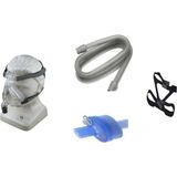 Full Set Cpap bpap Maskefull Face Maske ağız Burun Maske Hortum Filtre ve Bağcık