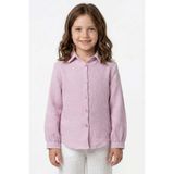 Fulla Moda %100 Pamuk Müslin Kumaş Kız Çocuk Gömlek