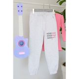 Fulla Moda 3 İplik Yazı Baskılı Kız Çocuk Jogger Eşofman Altı