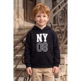 Fulla Moda 3 İÌ‡plik Yazı Ve Sayı Baskılı Kapüşonlu Erkek Çocuk Sweatshirt