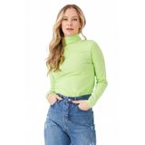 Fulla Moda Basic Balıkçı Yaka Bluz