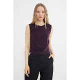 Fulla Moda Dantel Detaylı Kayık Yaka Slim Fit Bluz