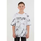 Fulla Moda Explore Yazı Baskılı Erkek Çocuk Tişört