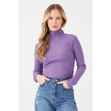 Fulla Moda Fitilli Balıkçı Yaka Slim Fit Bluz
