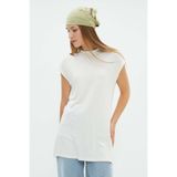 Fulla Moda Fullamodest Basic Dik Yaka Kolsuz Tunik