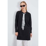 Fulla Moda Fullamodest Dantel Fularlı Triko Tunik