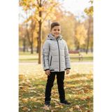 Fulla Moda Kapüşonlu İçi Kürklü Şişme Erkek Çocuk Mont