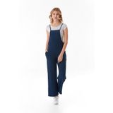 Fulla Moda Krep Kumaş İp Askılı Tulum